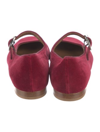 Le Monde Beryl Velvet Mary Jane Flats
