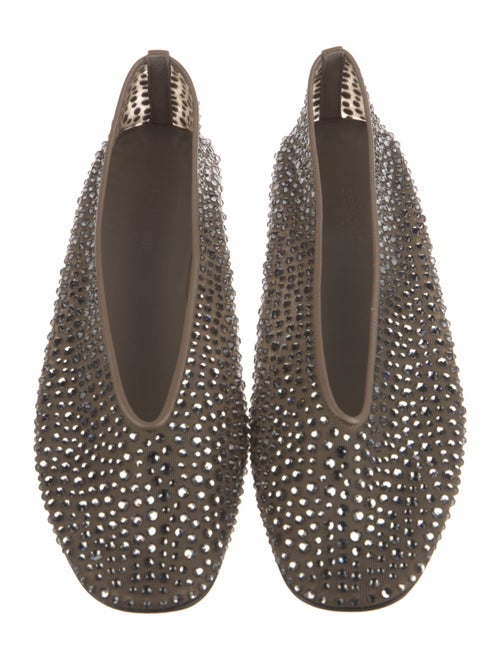 Le Monde Beryl Mesh Crystal Embellishments Flats