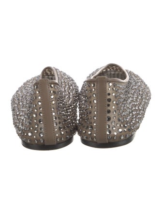 Le Monde Beryl Mesh Crystal Embellishments Flats