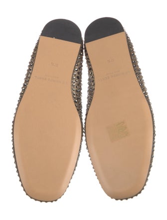 Le Monde Beryl Mesh Crystal Embellishments Flats