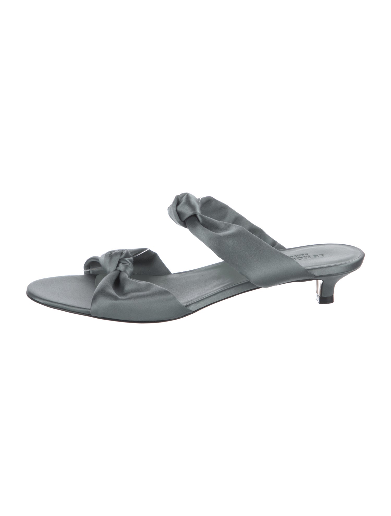 Le Monde Beryl Satin Bow Accents Slides