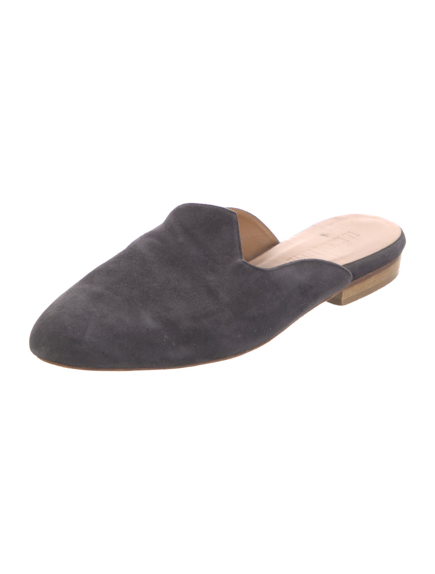 Le Monde Beryl Velvet Grosgrain Trim Mules
