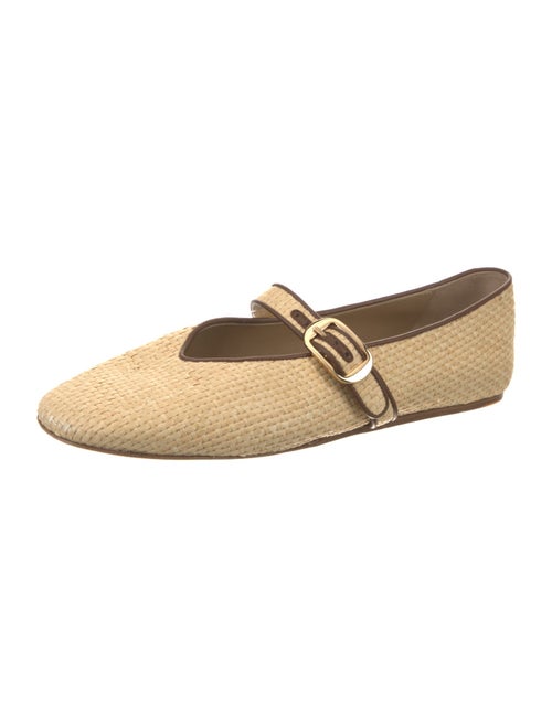 Le Monde Beryl Raffia Mary Jane Flats