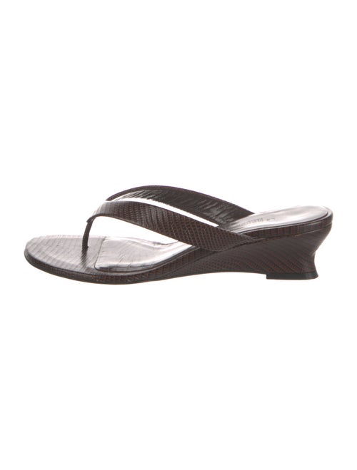 Le Monde Beryl Leather Flip Flops