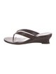 Le Monde Beryl Leather Flip Flops