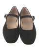 Le Monde Beryl Suede Grosgrain Trim Mary Jane Flats