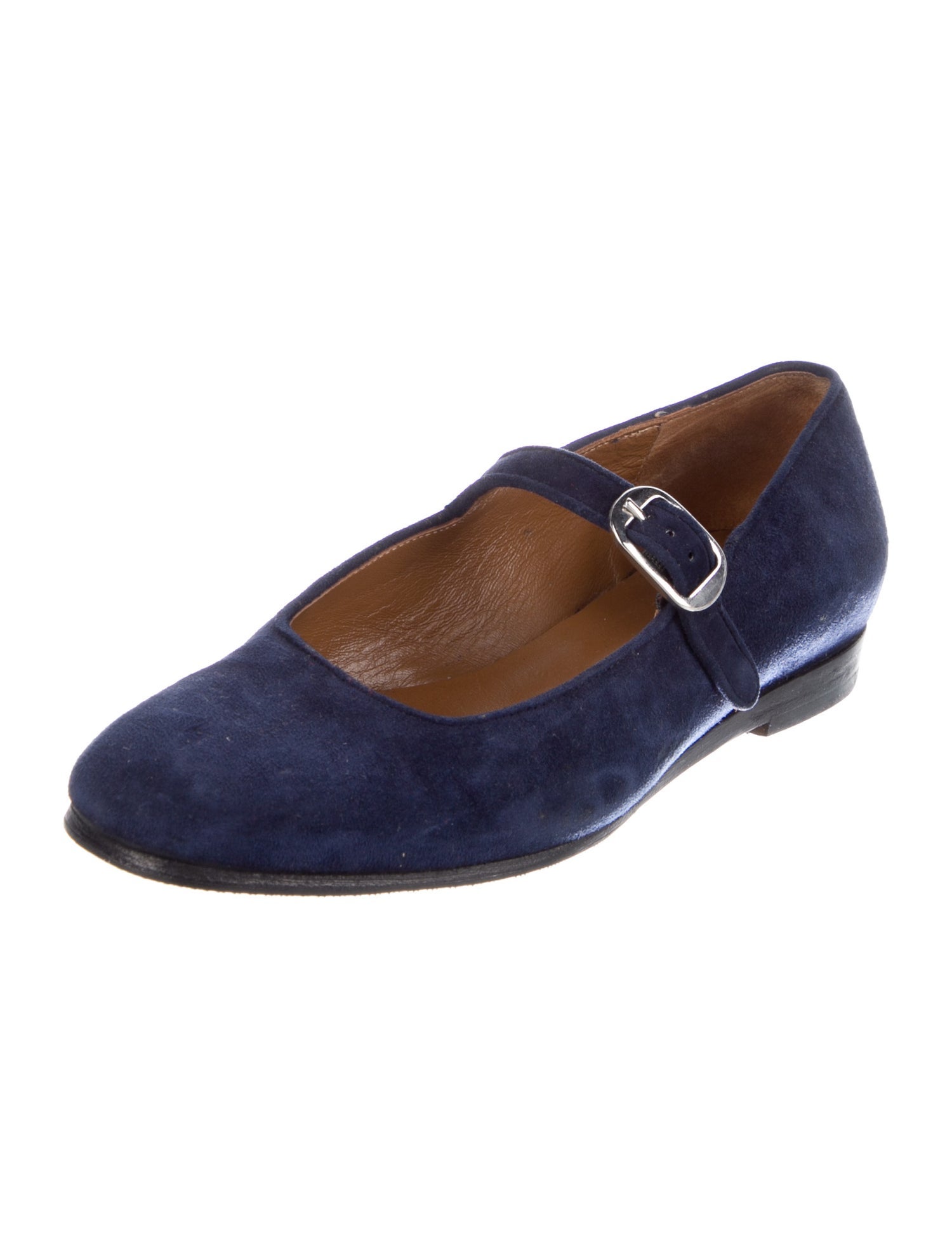 Le Monde Beryl Velvet Mary Jane Flats
