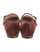 Le Monde Beryl Suede Grosgrain Trim Mary Jane Flats