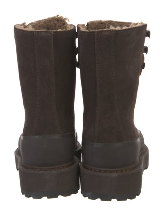 Le Monde Beryl Suede Combat Boots