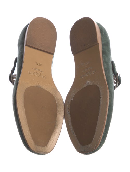 Le Monde Beryl Velvet Grosgrain Trim Mary Jane Flats