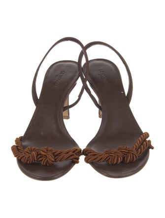 Le Monde Beryl Leather Slingback Sandals
