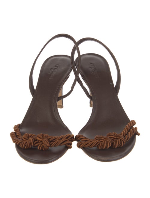 Le Monde Beryl Leather Slingback Sandals