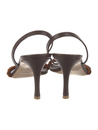 Le Monde Beryl Leather Slingback Sandals