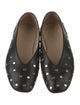 Le Monde Beryl Leather Studded Accents Ballet Flats