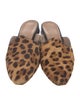 Le Monde Beryl Ponyhair Animal Print Mules