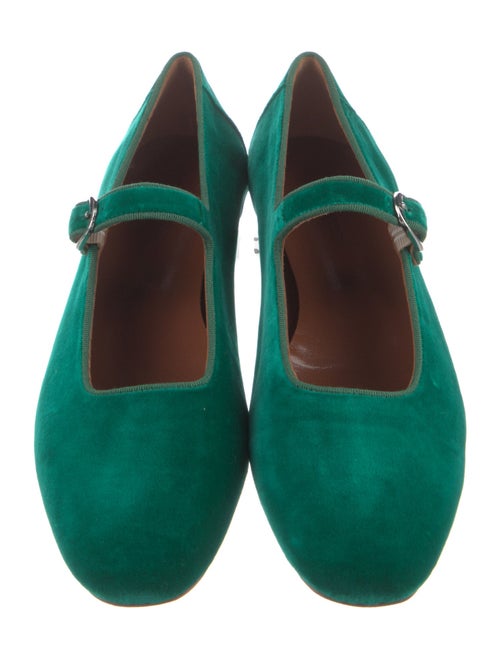 Le Monde Beryl Velvet Mary Jane Flats