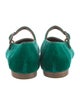 Le Monde Beryl Velvet Mary Jane Flats