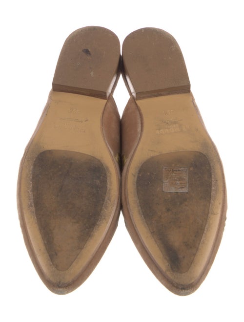 Le Monde Beryl Velvet Floral Print Mules