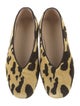 Le Monde Beryl Velvet Animal Print Ballet Flats