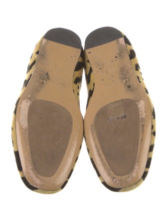 Le Monde Beryl Velvet Animal Print Ballet Flats