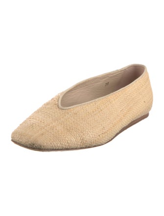 Le Monde Beryl Straw Ballet Flats