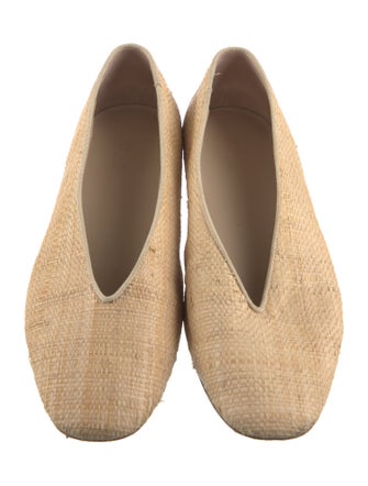 Le Monde Beryl Straw Ballet Flats