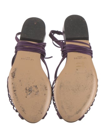 Le Monde Beryl Leather Gladiator Sandals