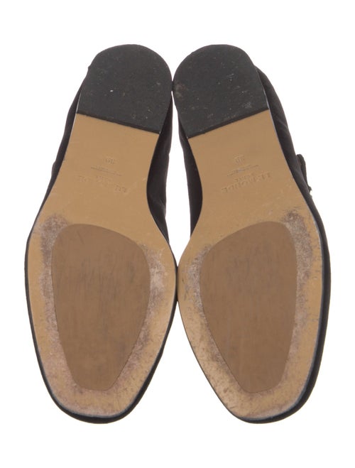 Le Monde Beryl Velvet Grosgrain Trim Mary Jane Flats