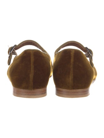 Le Monde Beryl Velvet Mary Jane Flats
