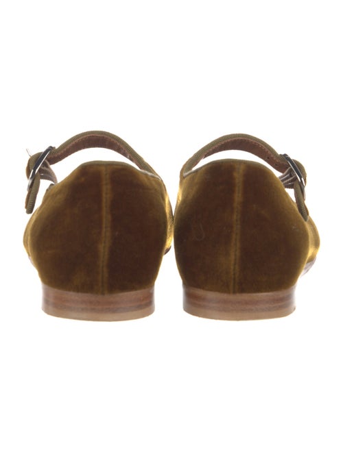 Le Monde Beryl Velvet Mary Jane Flats