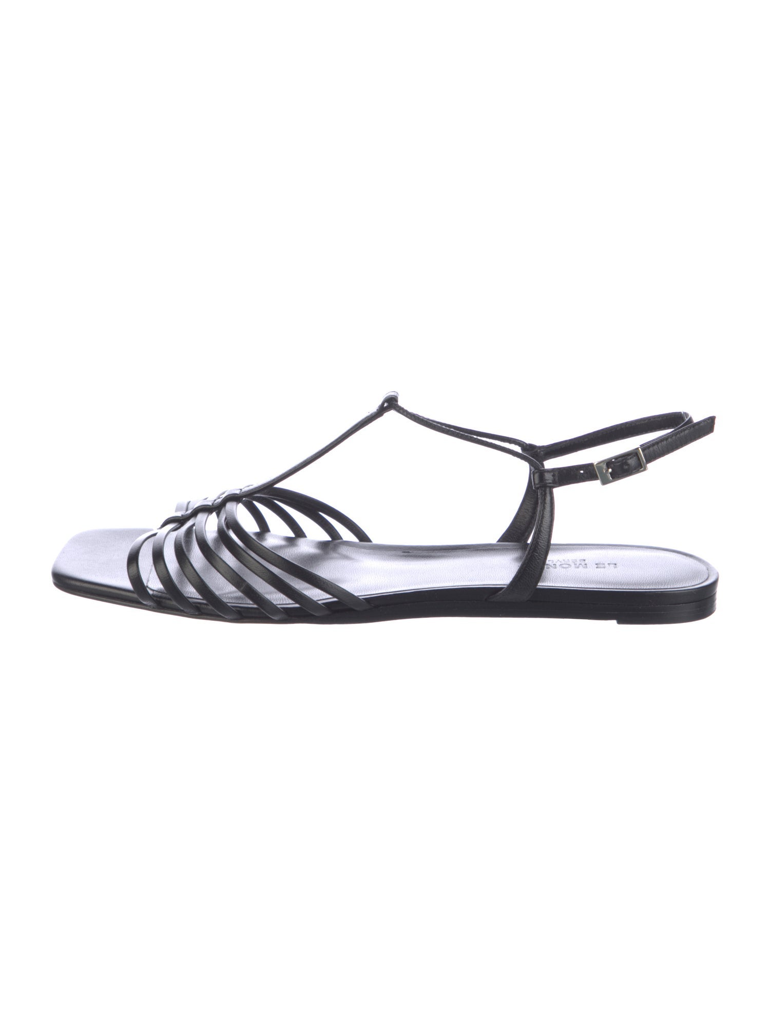 Le Monde Beryl Leather T-Strap Sandals