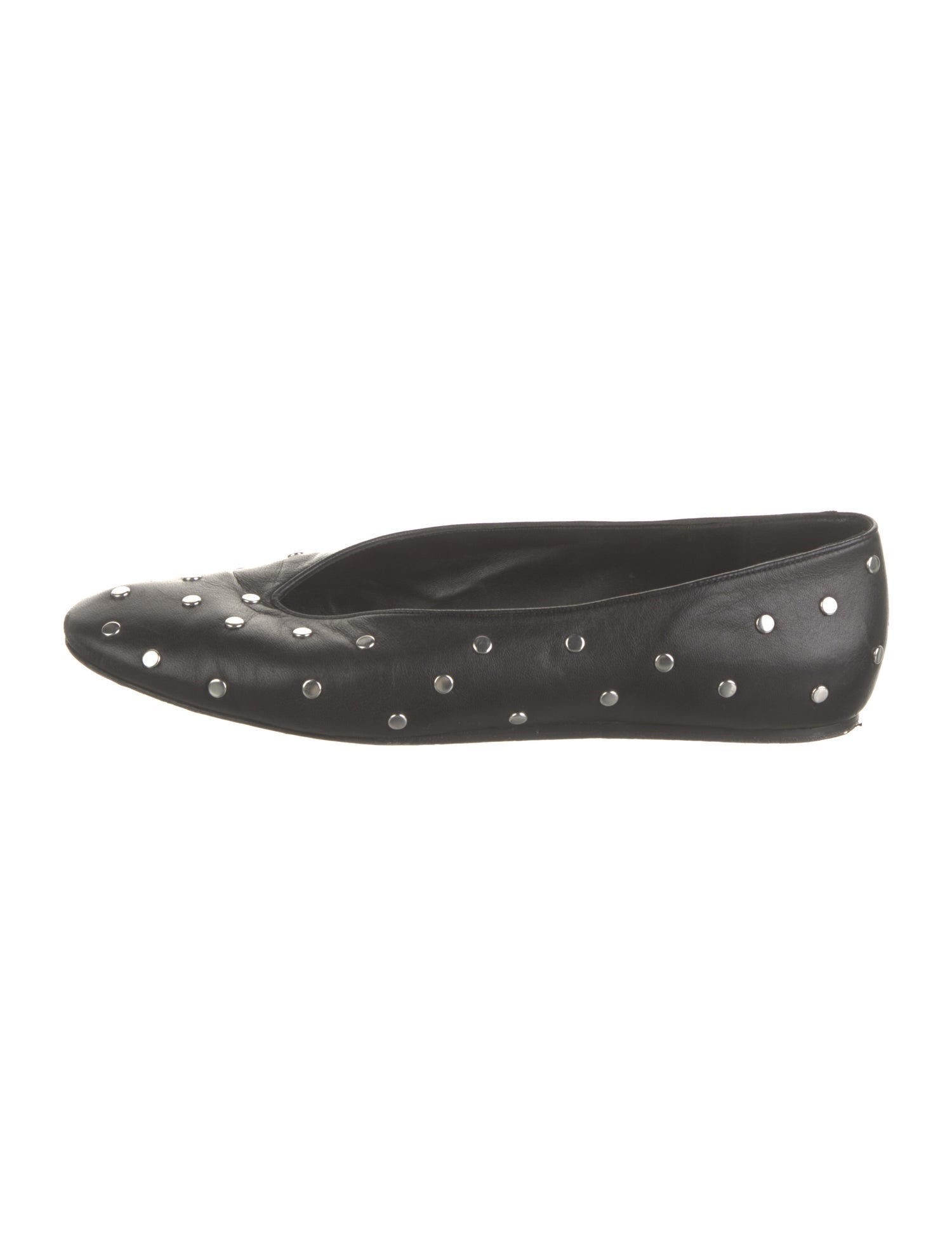 Le Monde Beryl Leather Studded Accents Flats