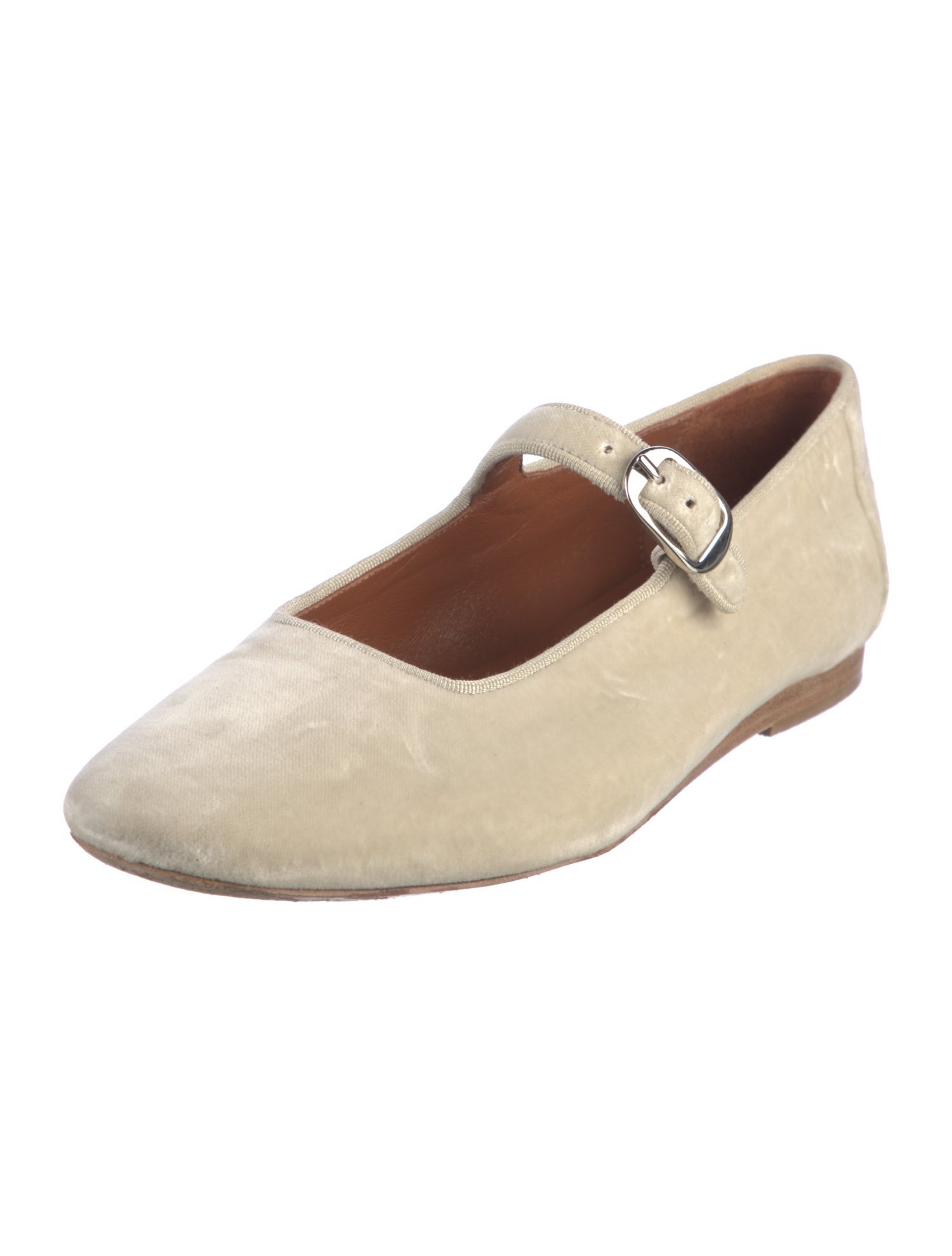 Le Monde Beryl Velvet Mary Jane Flats