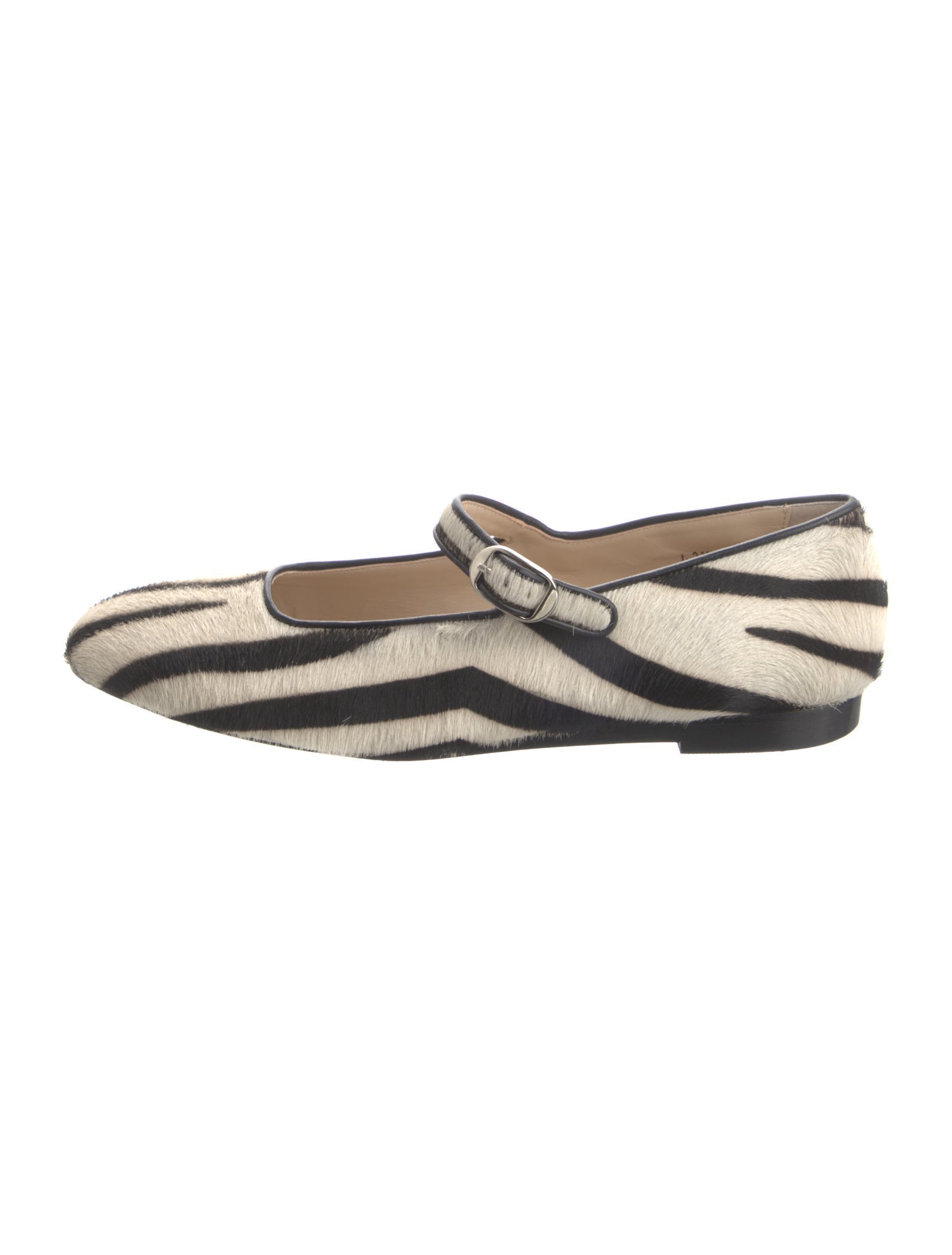 Le Monde Beryl Ponyhair Striped Mary Jane Flats