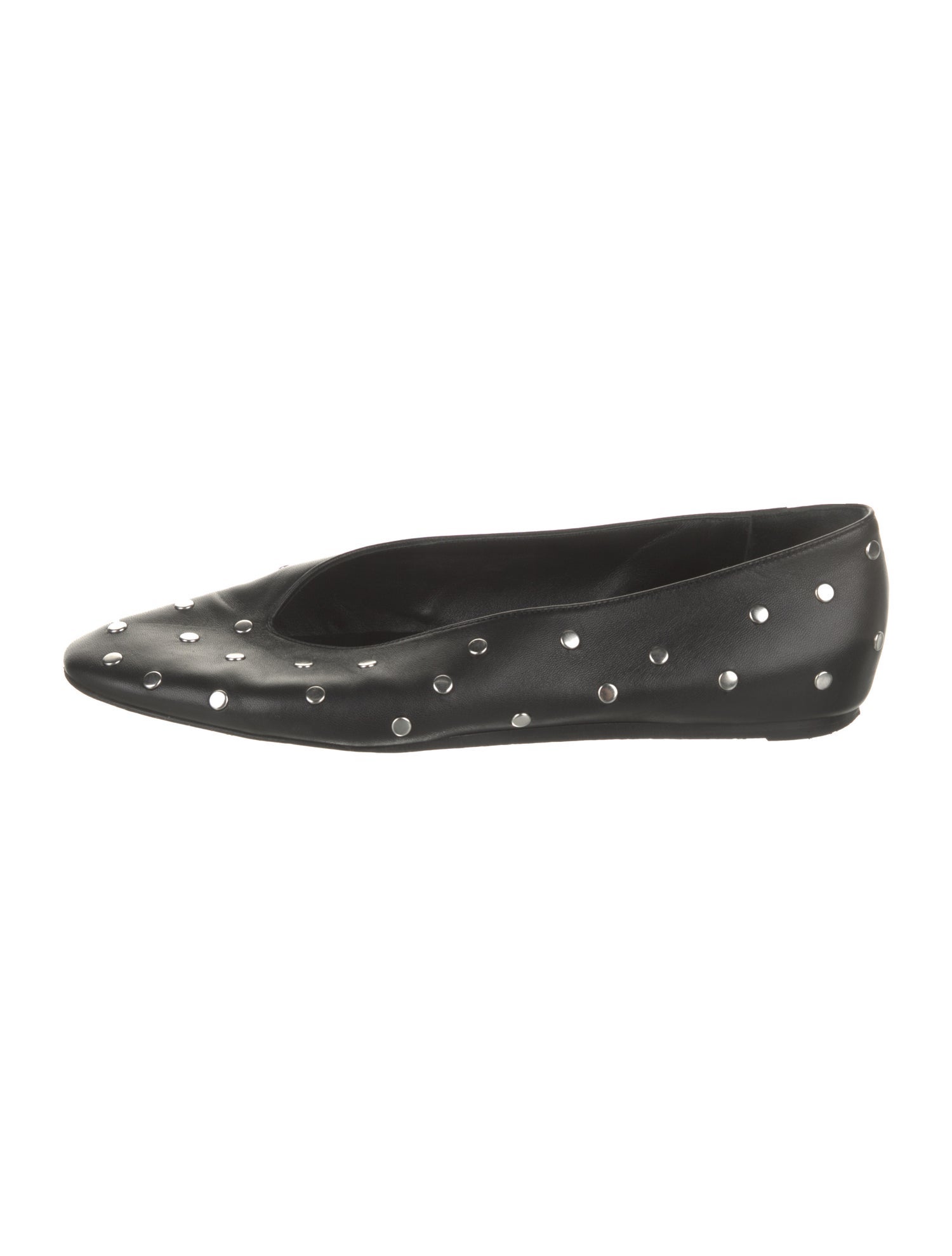 Le Monde Beryl Leather Studded Accents Mules