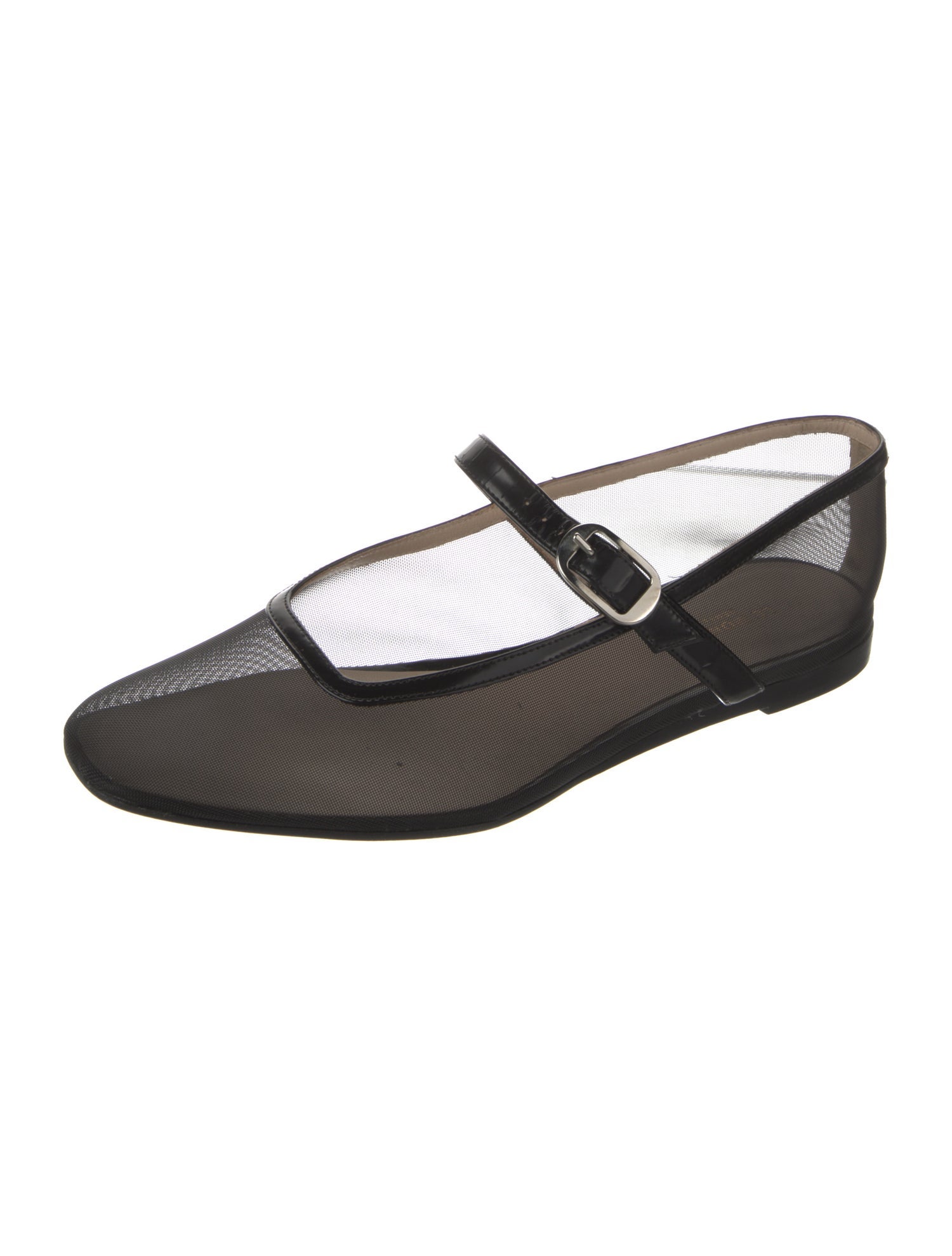 Le Monde Beryl Mesh Patterned Mary Jane Flats