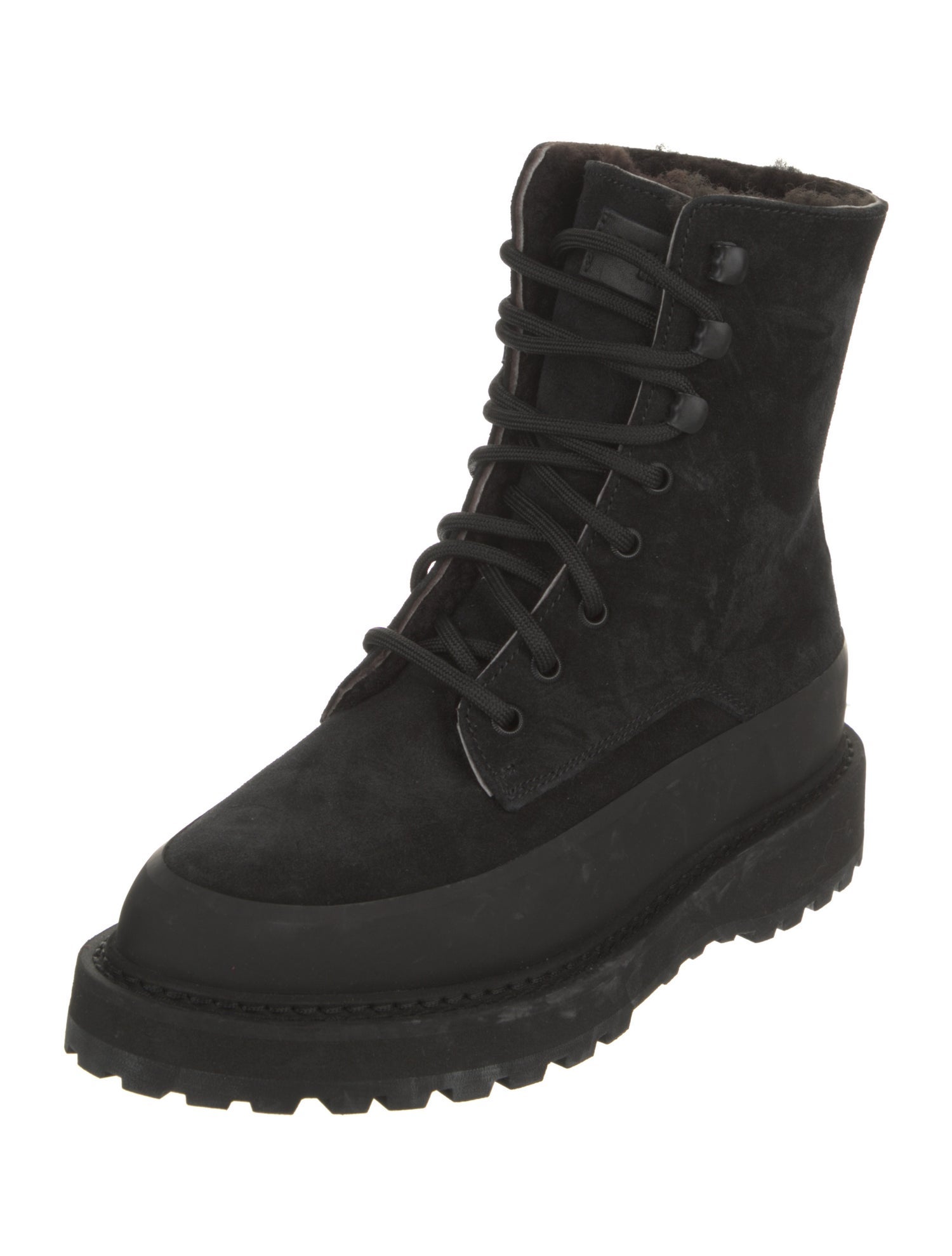 Le Monde Beryl Suede Combat Boots