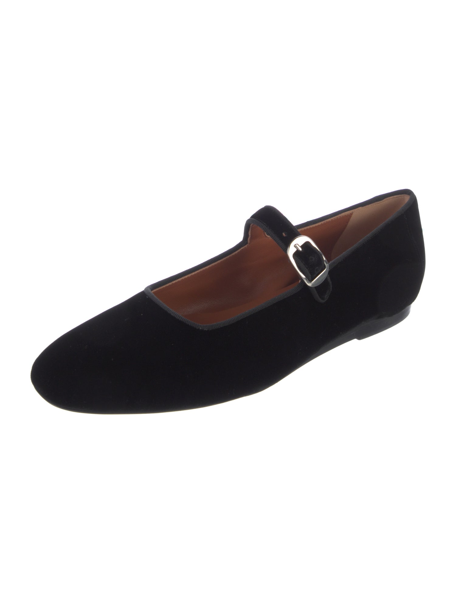 Le Monde Beryl Velvet Mary Jane Flats
