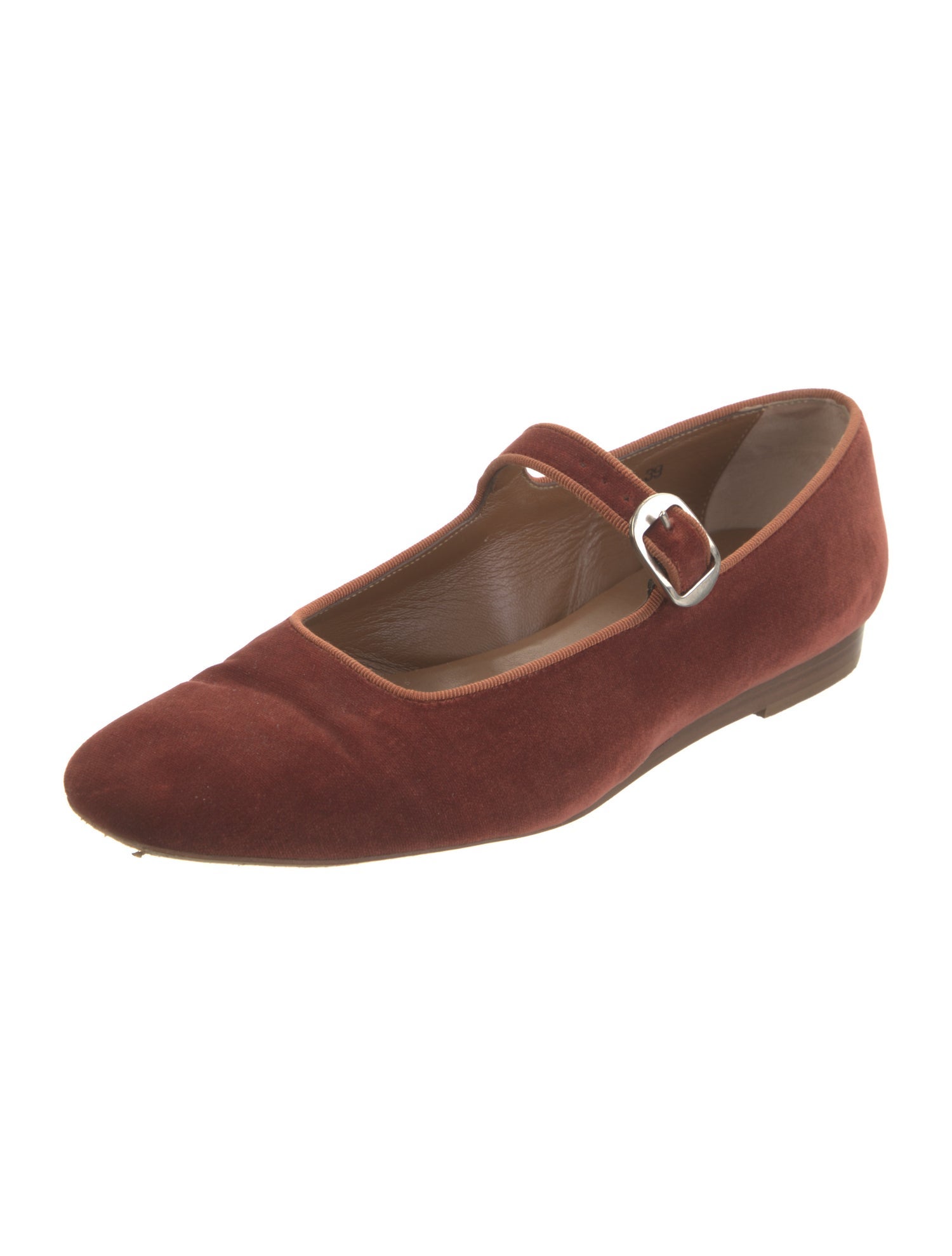 Le Monde Beryl Velvet Mary Jane Flats