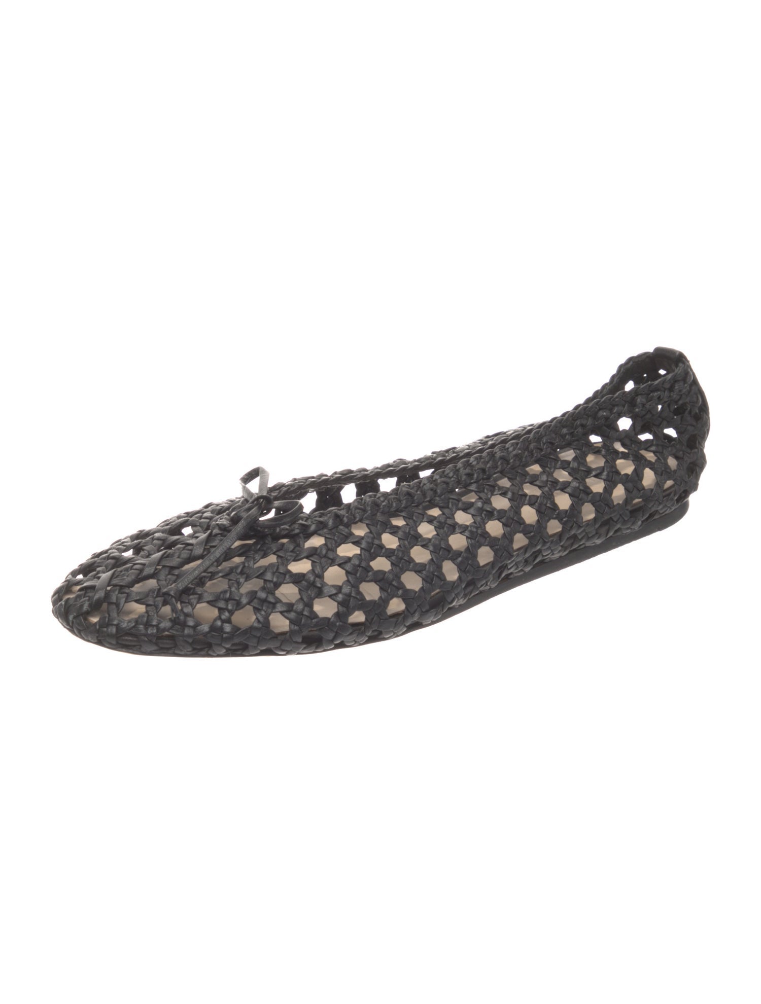 Le Monde Beryl Leather Patterned Ballet Flats