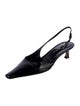 By Far x Mimi Cuttrell Leather Slingback Pumps