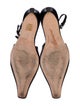 By Far x Mimi Cuttrell Leather Slingback Pumps