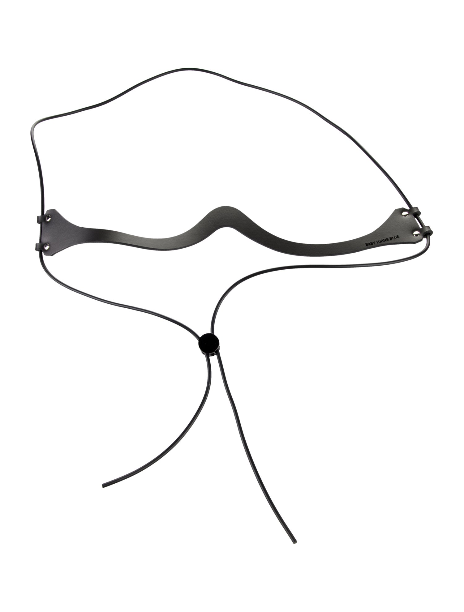 Baby Turns Blue Leather Waist Belt