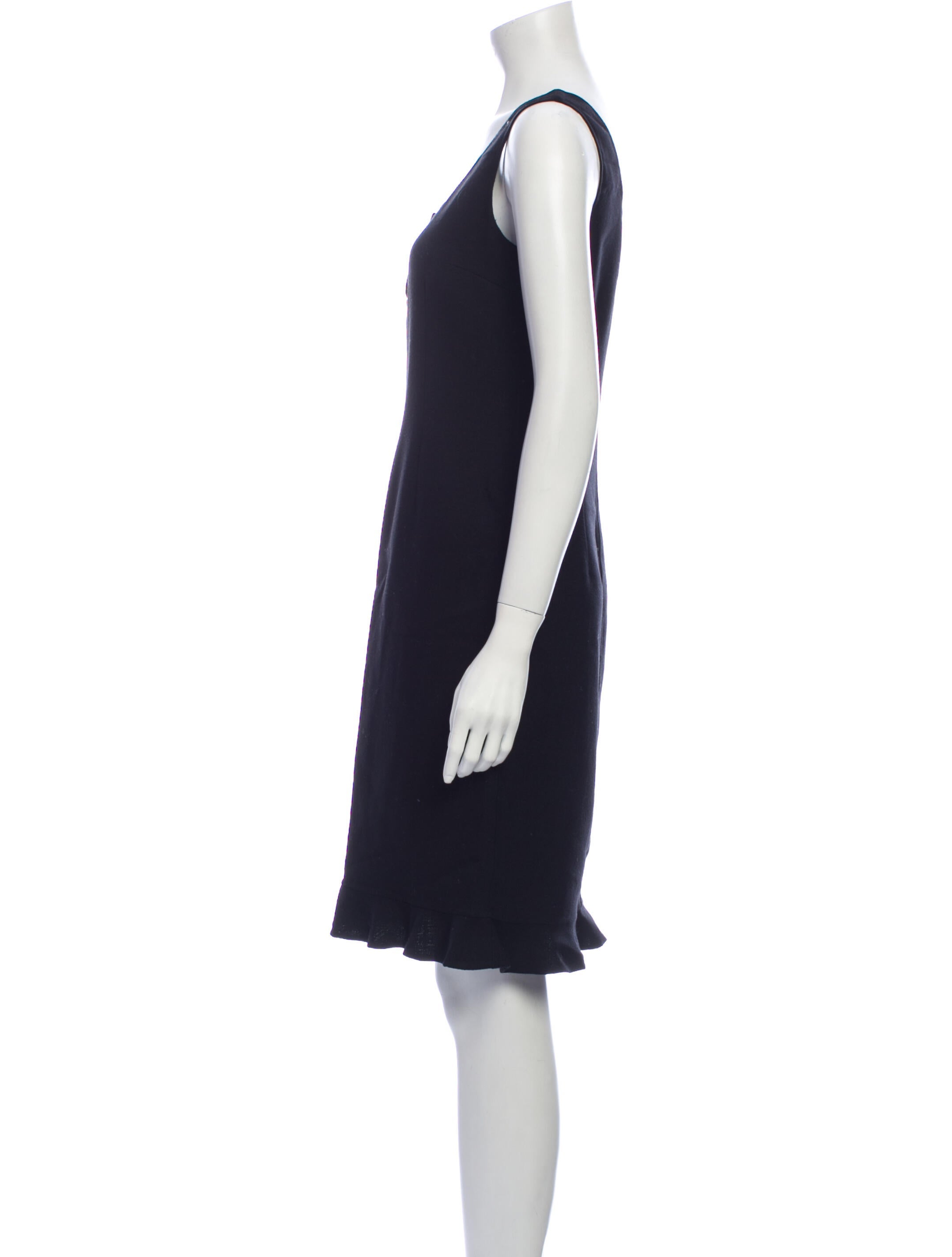 Bergdorf Goodman Wool Knee-Length Dress