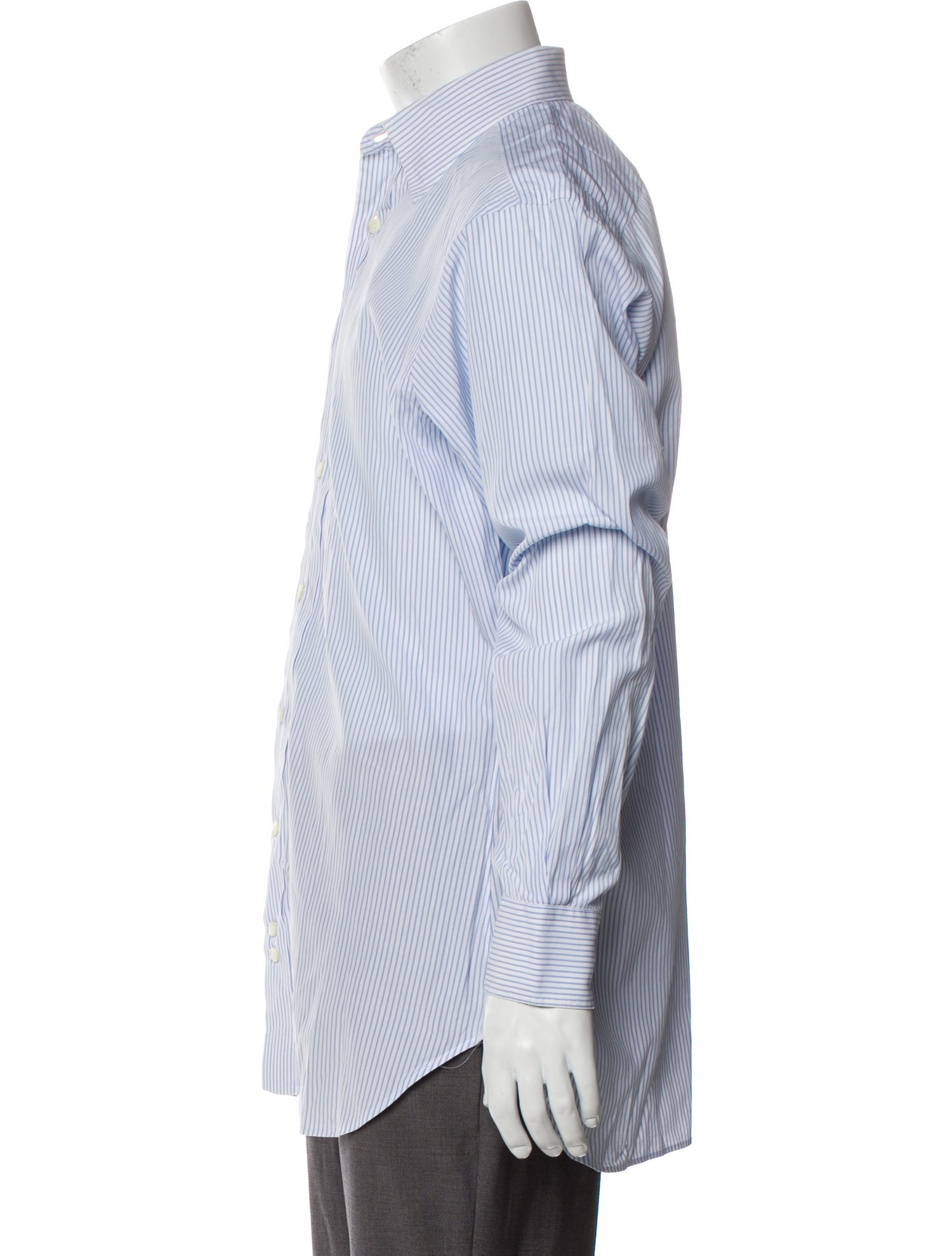 Bergdorf Goodman Striped Long Sleeve Shirt