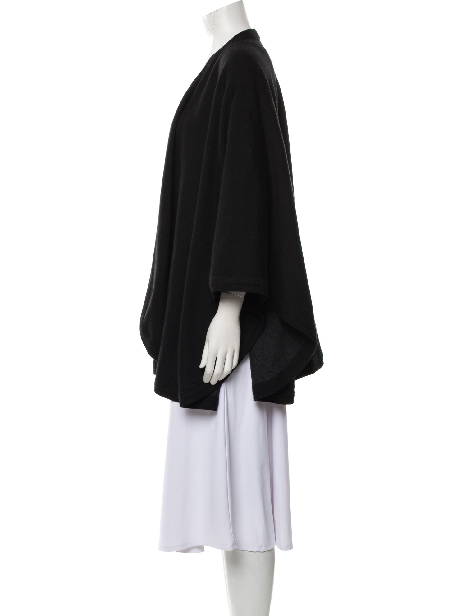 Bergdorf Goodman Open Front Long Sleeve Cardigan