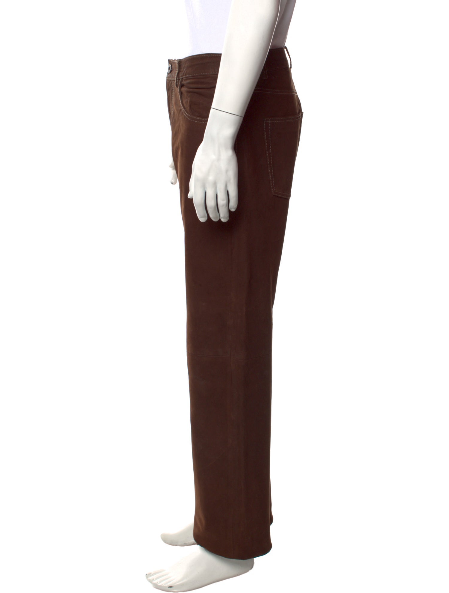 Bergdorf Goodman Leather Chinos