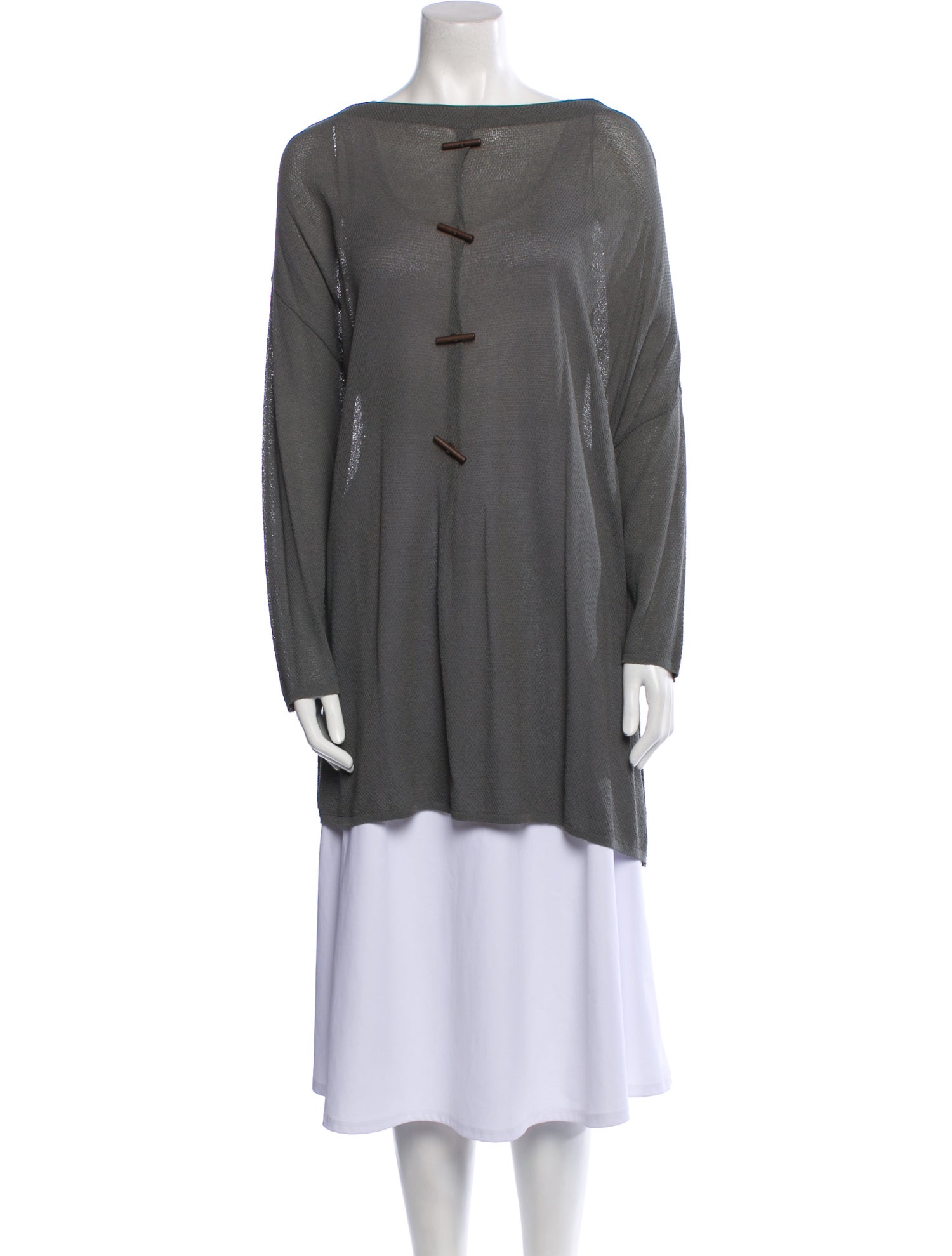 Bergdorf Goodman Virgin Wool Bateau Neckline Sweater