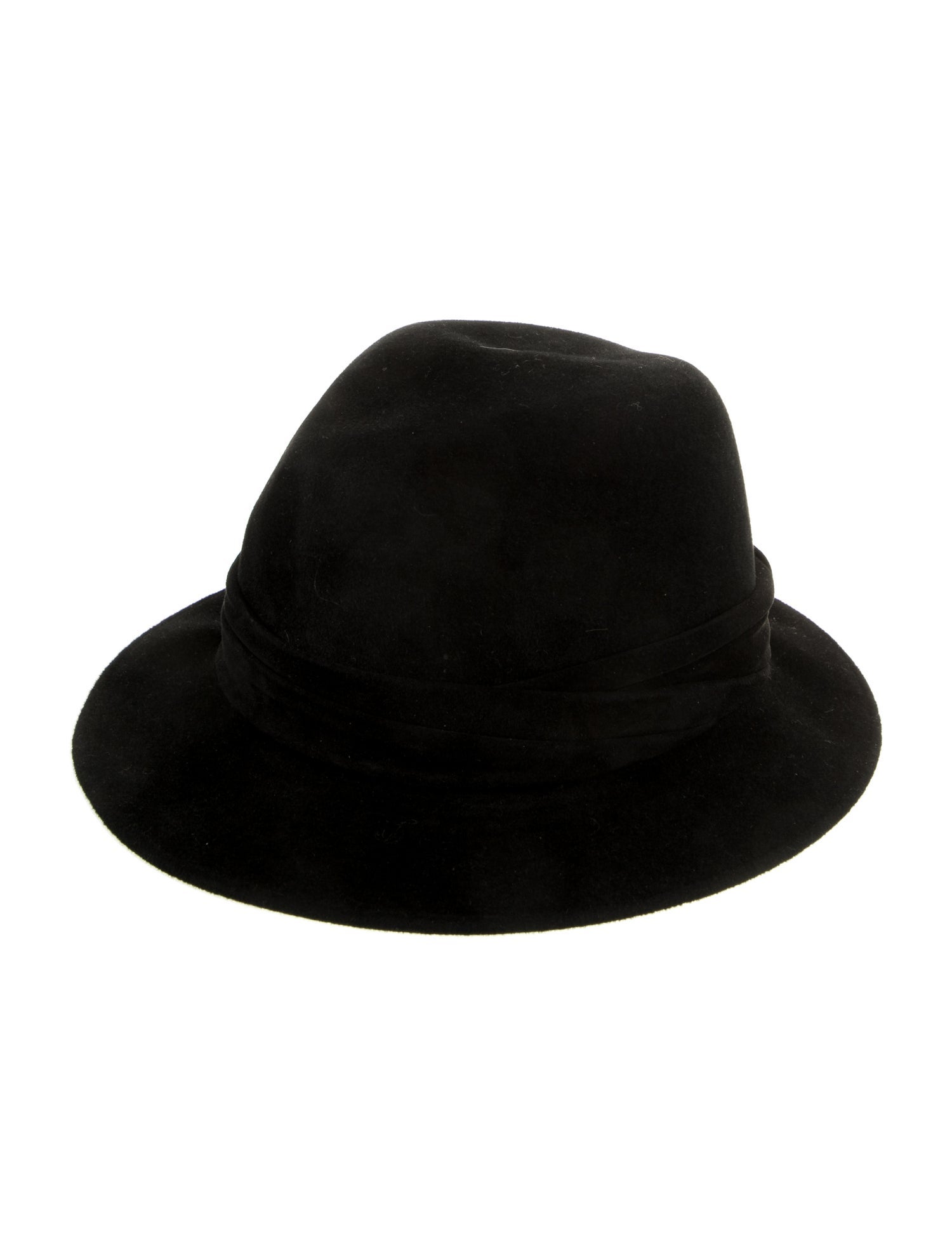 Bergdorf Goodman Velvet Fedora Hat