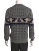 Bergdorf Goodman Wool Printed Pullover